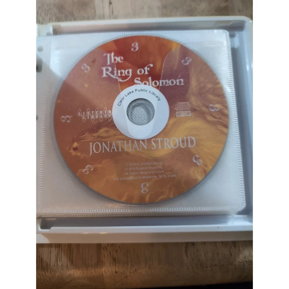 Ring of Solomon by‎ Jonathan Stroud (2010, Compact Disc) Ex Lib